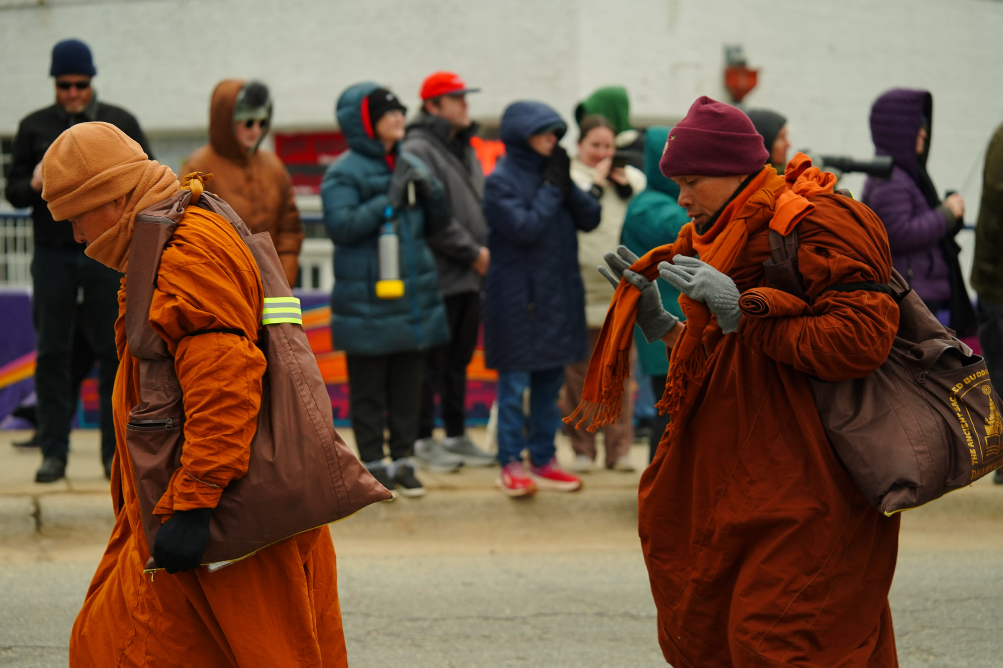 Monks Walking
